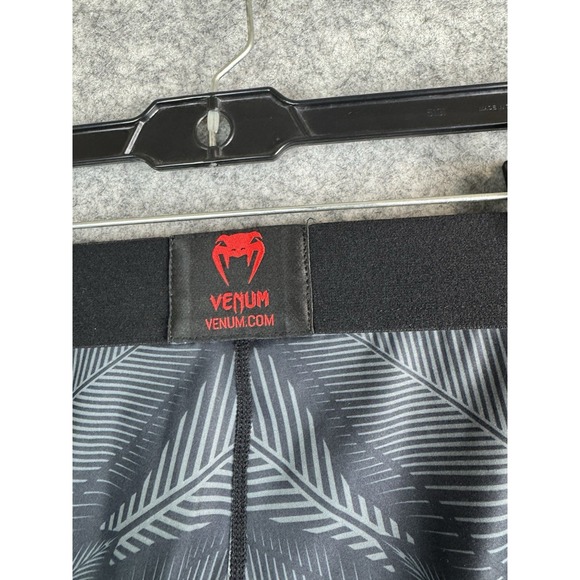 Venum MMA Pants Mens Medium Black Compression Boxing Fight Team Spats Ufc Train - Picture 5 of 6